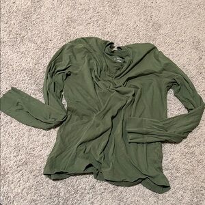 J. Crew Forest Green Long Sleeve Shirt